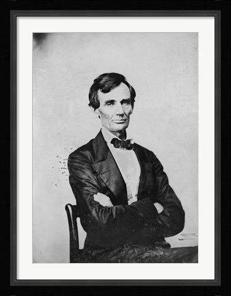 Framed Abraham Lincoln, Candidate for U.S. President Print