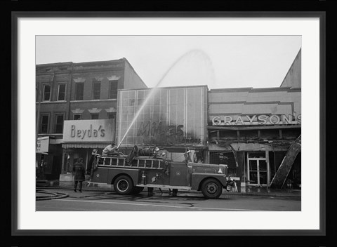 Framed Aftermath of the April 1968 D.C. Riot Print