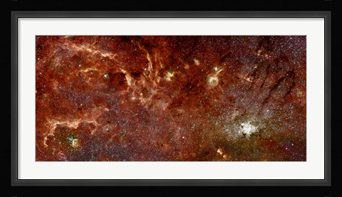 Framed Infrared View of the Galaxy Print