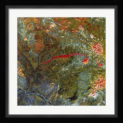 Framed Anyuyskiy Volcano Print