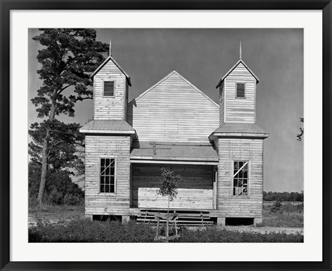 Framed Church, Southeastern U.S., #2 Print
