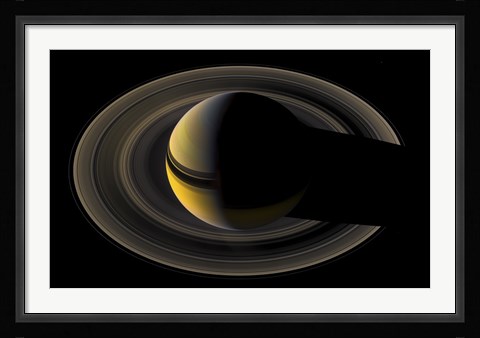 Framed Saturn On the Final Frontier Print
