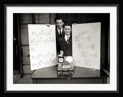 Framed Science Fair 1920's Print