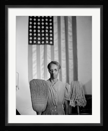 Framed Washington D.C. Government Charwoman Print