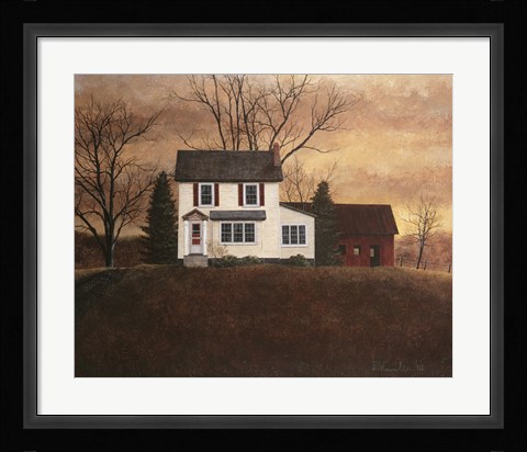 Framed December Sunset Print