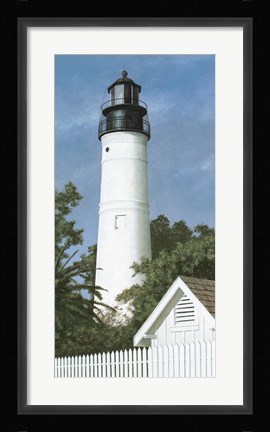 Framed Key West Lighthouse Print