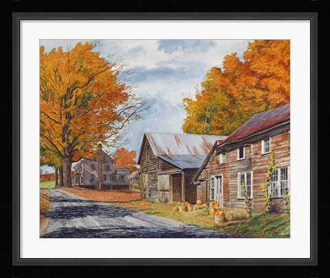 Framed October Country Drive Print
