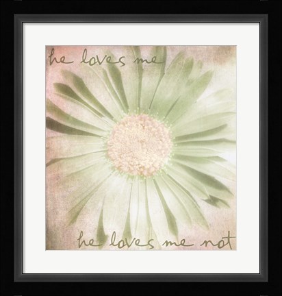 Framed He Loves Me Print