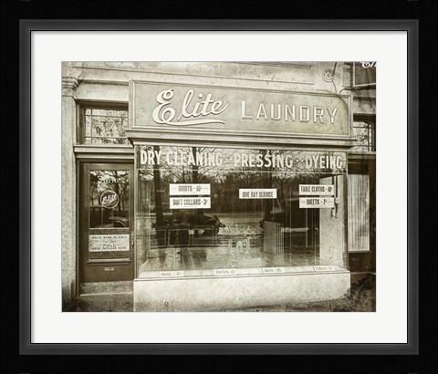 Framed Antique Laundry Print