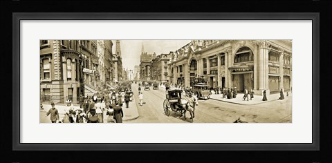Framed Fifth Ave 1902 Print
