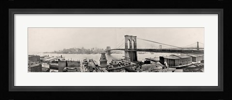 Framed Brooklyn Bridge1901 Print