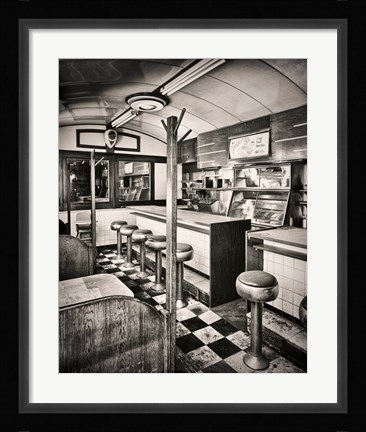 Framed Retro Diner Print