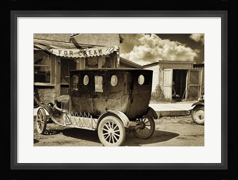 Framed Vintage Auto Print