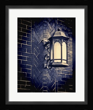 Framed Street Lamp Print
