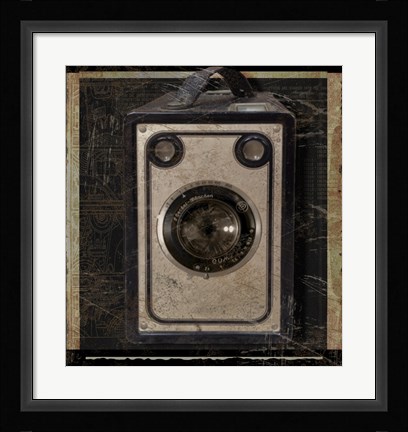 Framed Nostalgica: Vintage Camera Print