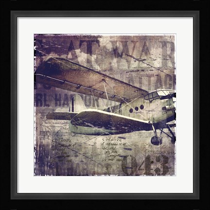 Framed Vintage War Aircraft Print