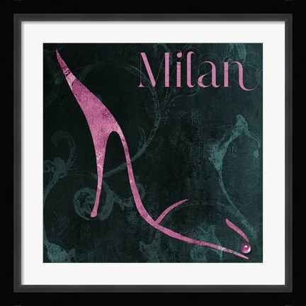 Framed Milan Shoes Print