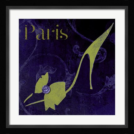 Framed Paris Shoes Print