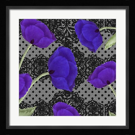 Framed Living Lace I Print