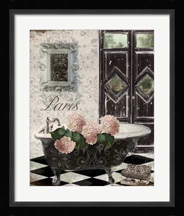 Framed Le Bain Hydrangea Print