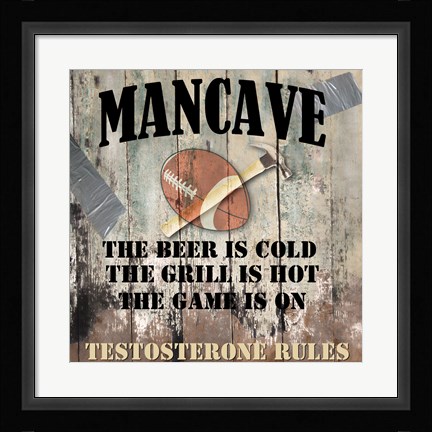 Framed Mancave I Print