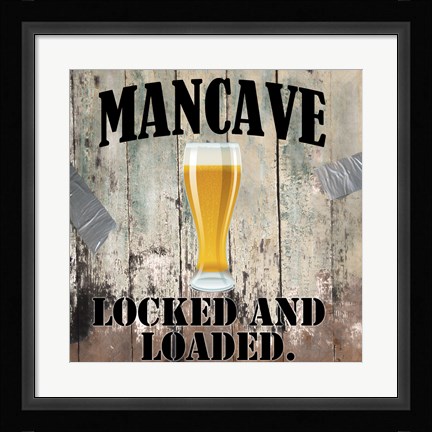 Framed Mancave III Print