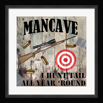 Framed Mancave IV Print