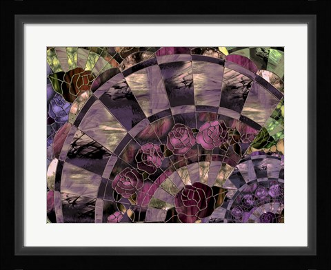 Framed Art Nouveau Fan Print