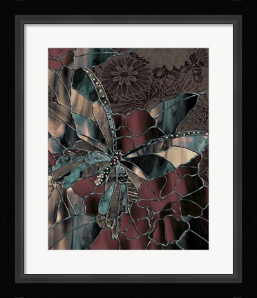 Framed Japanese Butterfly Print