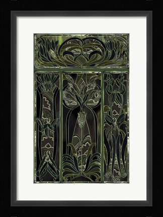 Framed Green Window Print