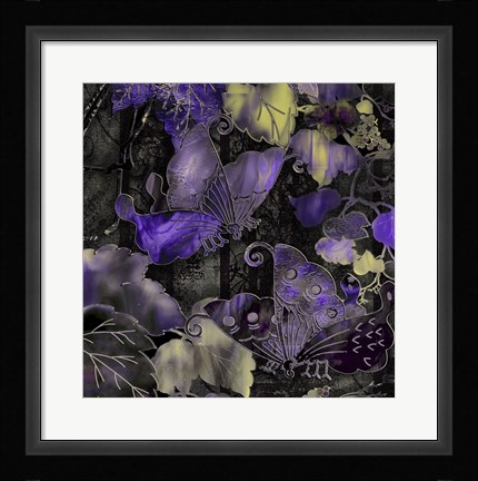 Framed Purple Wings Print