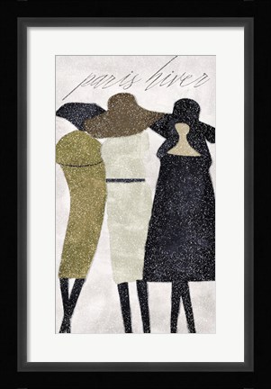 Framed Winter In Paris Print