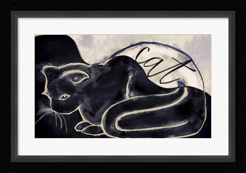 Framed Cat Print