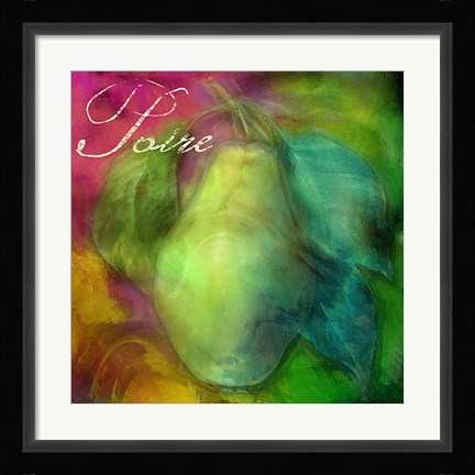 Framed Psychedelic Pear Print