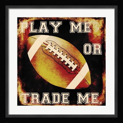 Framed Football I Print