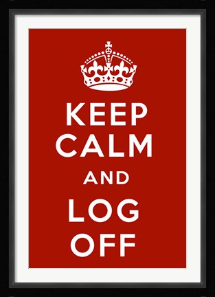 Framed Keep Calm II Print