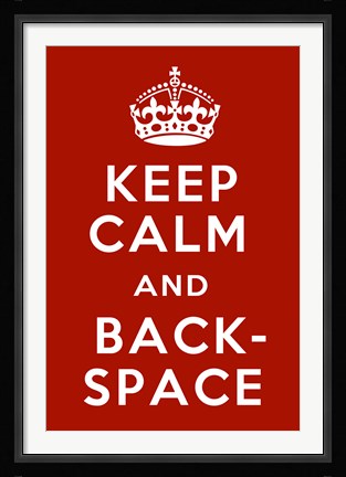 Framed Keep Calm III Print