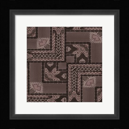 Framed Artdeco Sepia Print