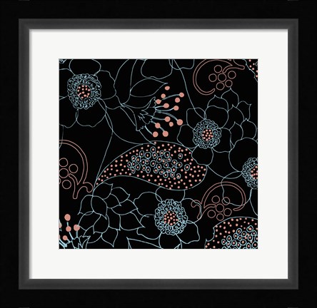 Framed Dominique Black Print