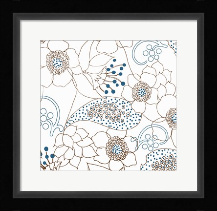 Framed Dominique White Print