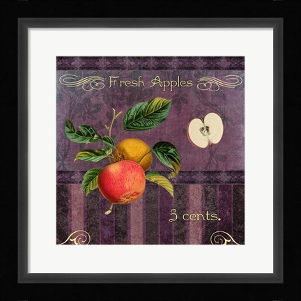 Framed Fresh Apples Print
