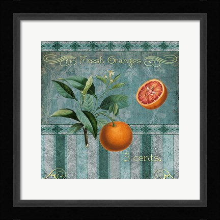 Framed Fresh Oranges Print