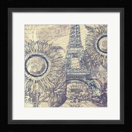 Framed Paris Pastiche II Print