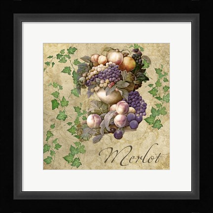 Framed Merlot Print