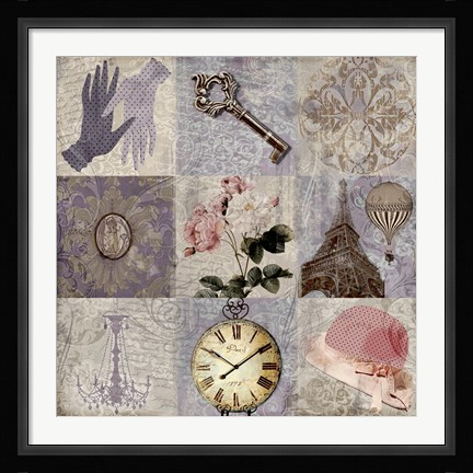 Framed Paris Nine I Print