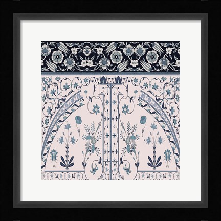 Framed Wedgewood Trellis Print