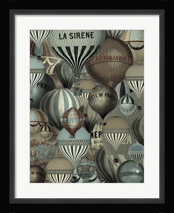 Framed Les Balloons Print
