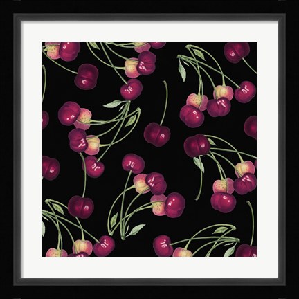 Framed Nature's Bounty -  Cherries Print