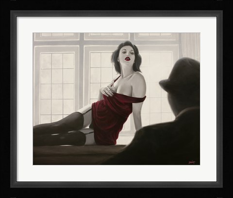 Framed Red Dress Print