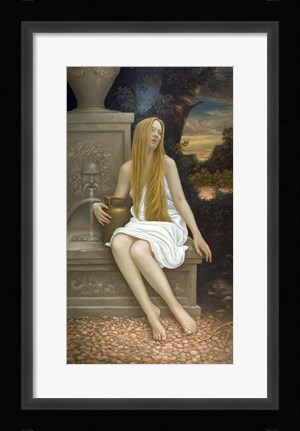 Framed At the Fountain Print